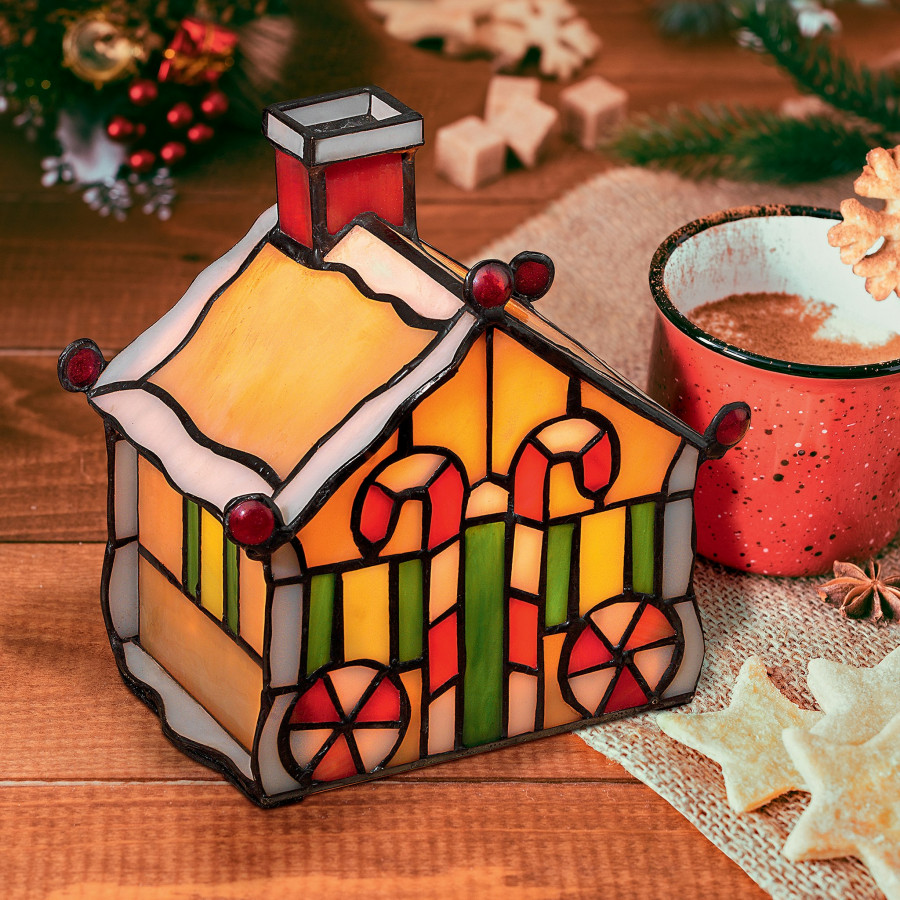 Toscano - Christmas Gingerbread House Lamp Illuminated Sculpture
