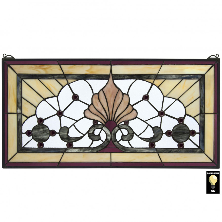 Toscano - Victoria Lane Tiffany-Style Stained Glass Window