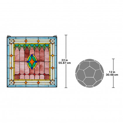 Toscano - Craftsman Tiffany-Style Stained Glass Window