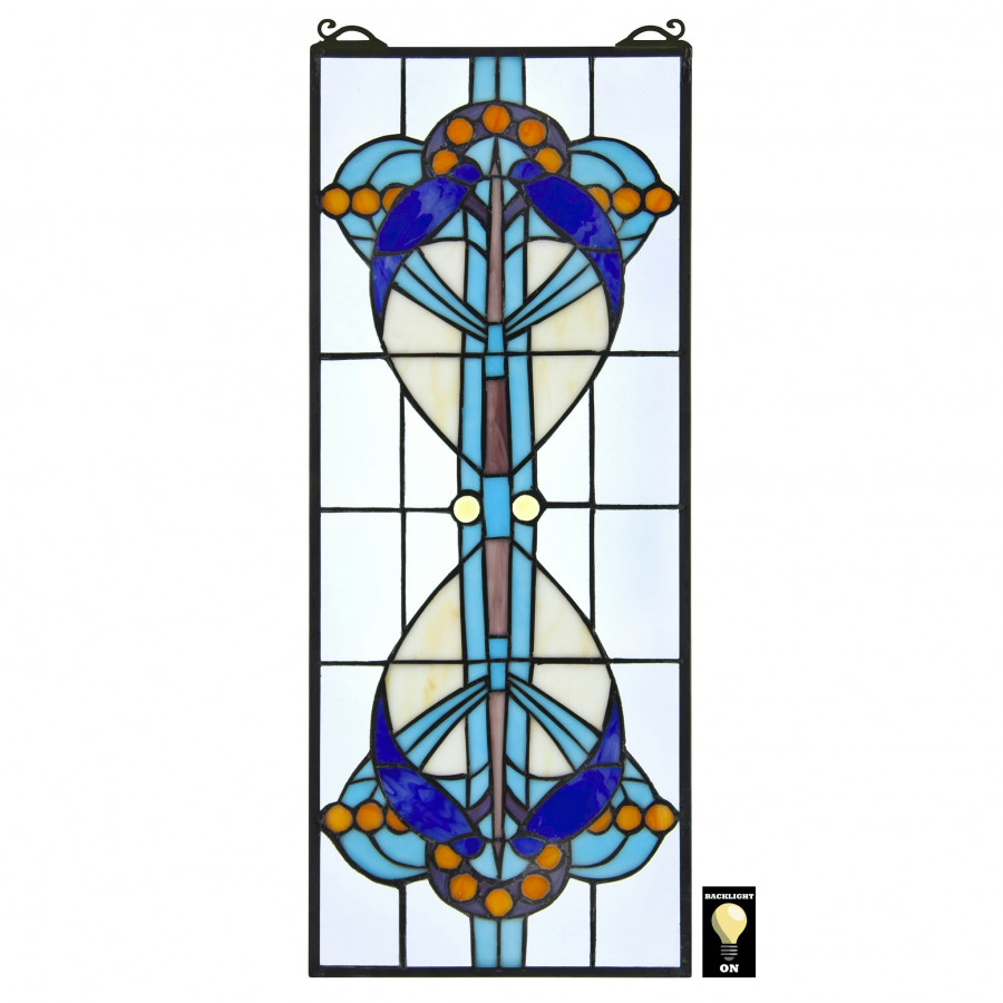 Toscano - Bauhaus Modern Tiffany-Style Stained Glass Window