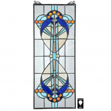 Toscano - Bauhaus Modern Tiffany-Style Stained Glass Window