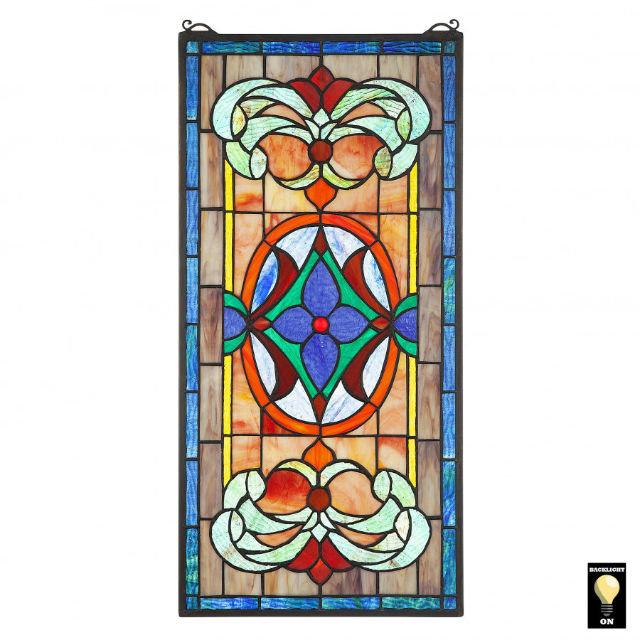 Toscano - Sainte-Genevieve Tiffany-Style Stained Glass Window