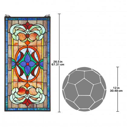 Toscano - Sainte-Genevieve Tiffany-Style Stained Glass Window