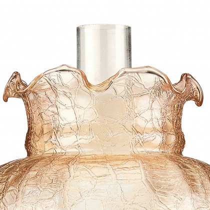 Toscano - Rose Court Hurricane Table Lamp in Stained Glass