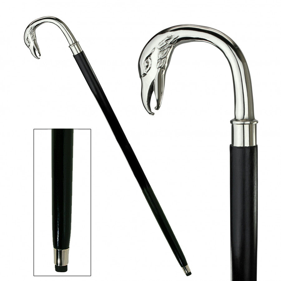 Toscano - Empress Majestic Eagle Walking Stick in Brass Capstick/Hardwood