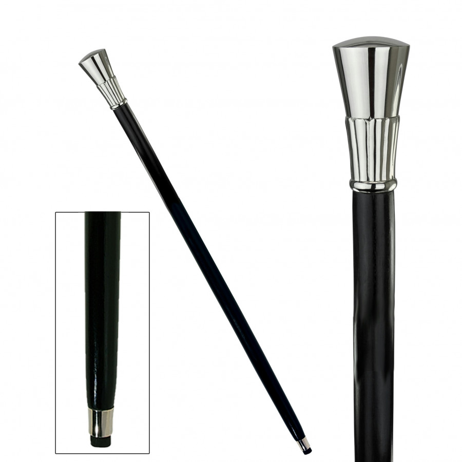 Toscano - Empress Top Hat And Tails Walking Stick in Brass Capstick/Hardwood