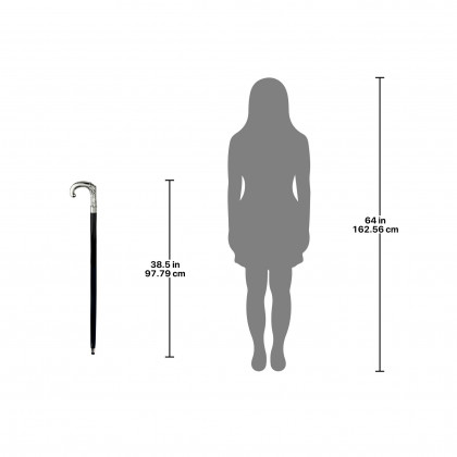 Toscano - Empress Eve In Eden Walking Stick in Brass Capstick/Hardwood