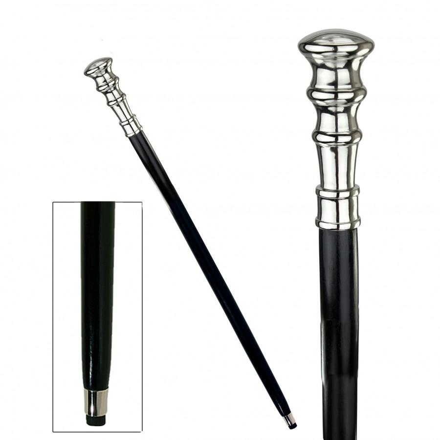 Toscano - Empress Dapper Dan Walking Stick in Brass Capstick/Hardwood