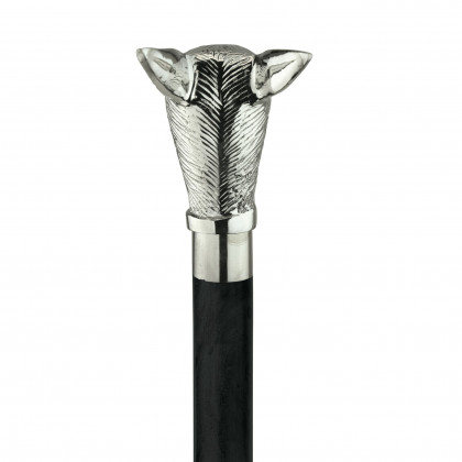 Toscano - Howling Werewolf Walking Stick in Brass Capstick/Hardwood