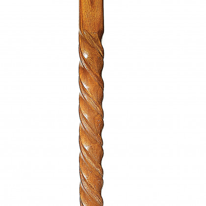 Toscano - Wandering Road Walking Stick in Brass Capstick/Hardwood