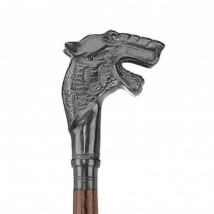 Toscano - Hound Of The Baskervilles Walking Stick in Brass Capstick/Hardwood