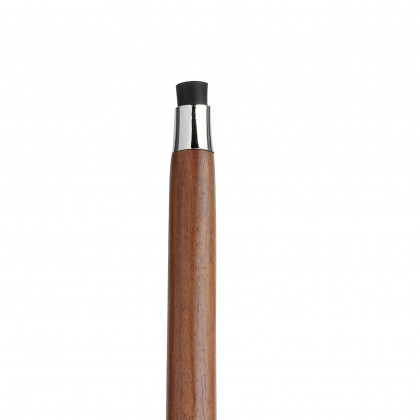 Toscano - Empress Hambleton Edwardian Walking Stick in Chrome Capstick/Hardwood