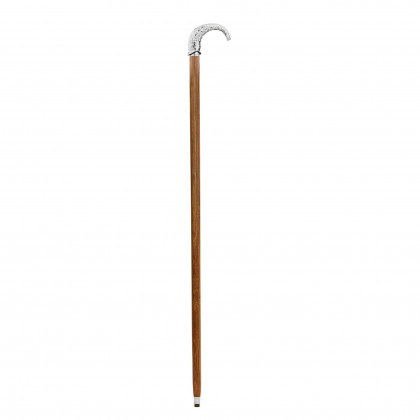 Toscano - Empress Hook Line and Sinker Fish Walking Stick in Chrome Capstick/Hardwood