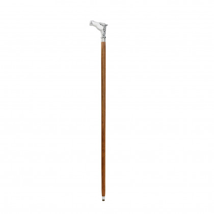 Toscano - Empress Playing the Ponies Horse Walking Stick in Chrome Capstick/Hardwood