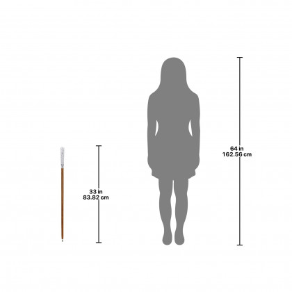 Toscano - Empress Dandy Fellow Walking Stick in Chrome Capstick/Hardwood