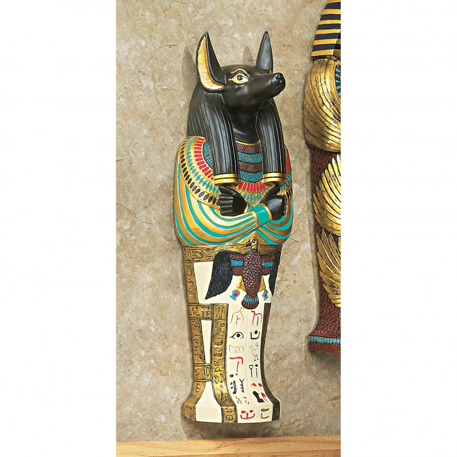 Toscano - Anubis Icon of Ancient Egypt Sarcophagus Wall Sculpture