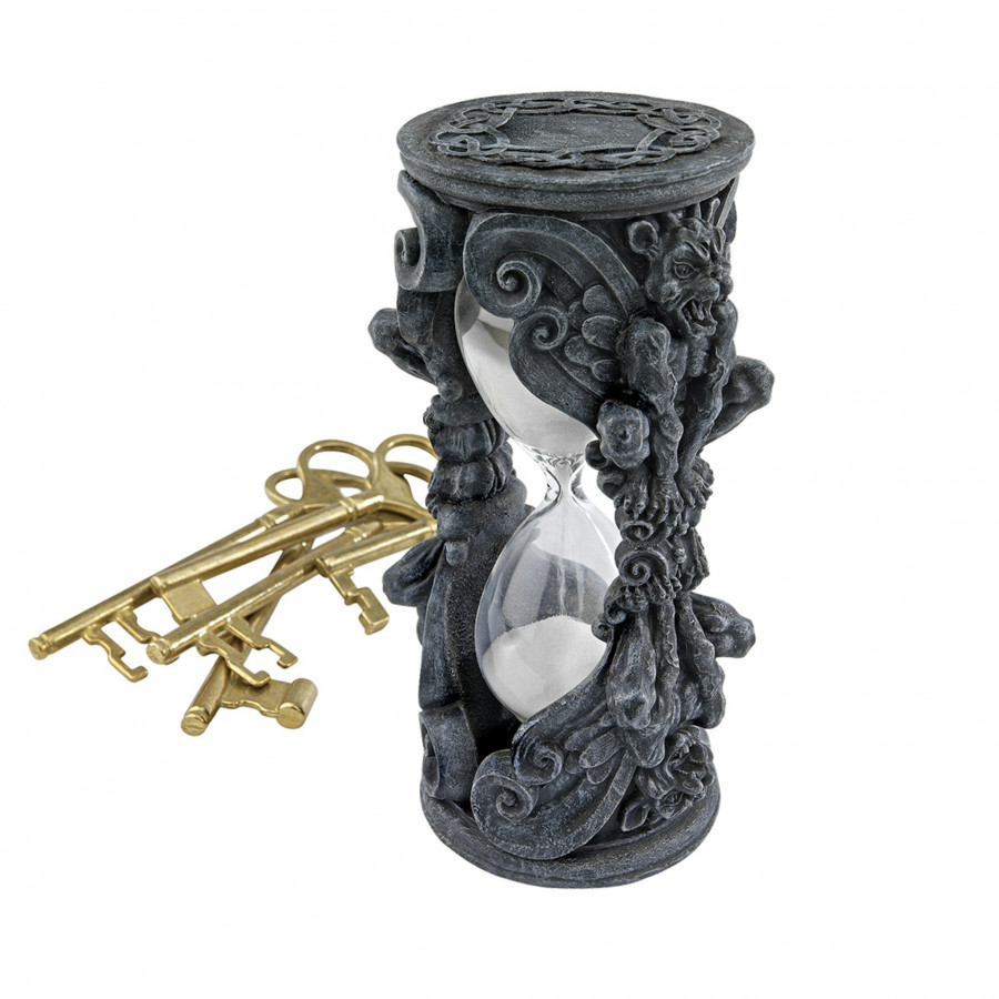 Toscano - Gothic Grains of Time Gargoyle Sand Timer Hour Glass Statue