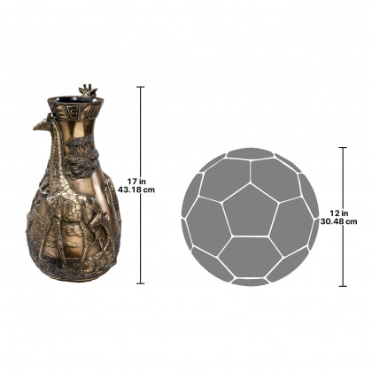 Toscano - Giraffes of the Savanna Sculptural Vase