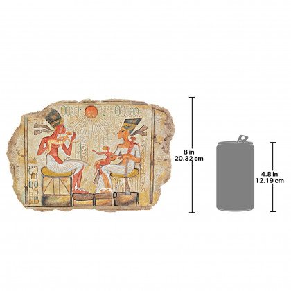 Toscano - King Akhenaton Nefertiti and Daughters Stele Wall Sculpture