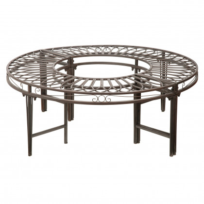 Toscano - Gothic Roundabout Garden Bench in Steel