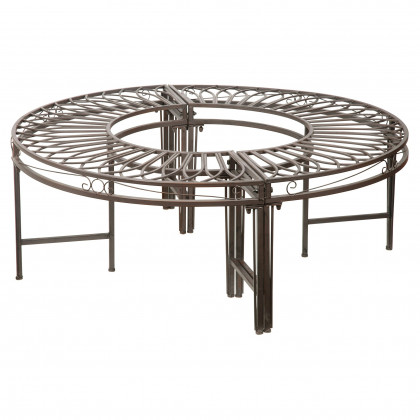 Toscano - Gothic Roundabout Garden Bench in Steel