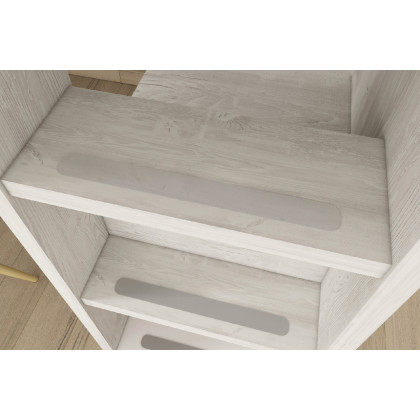 Trasman Bo 1 Reversible Bunk Bed with Drawers and Wardrobe - 90x200cm, Supports Included