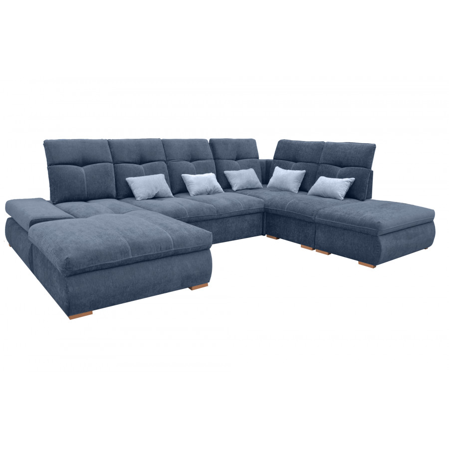UA Collection - Opera 3-Piece Sectional with Bed and Storage