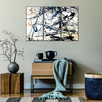 Whiteline - Irena 3-Piece Canvas Wall Art in Multicolor