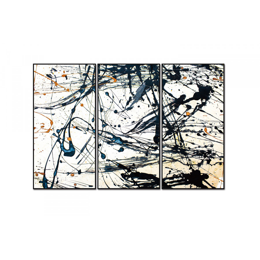 Whiteline - Irena 3-Piece Canvas Wall Art in Multicolor