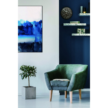 Whiteline - Azul Canvas Wall Art in Multicolor