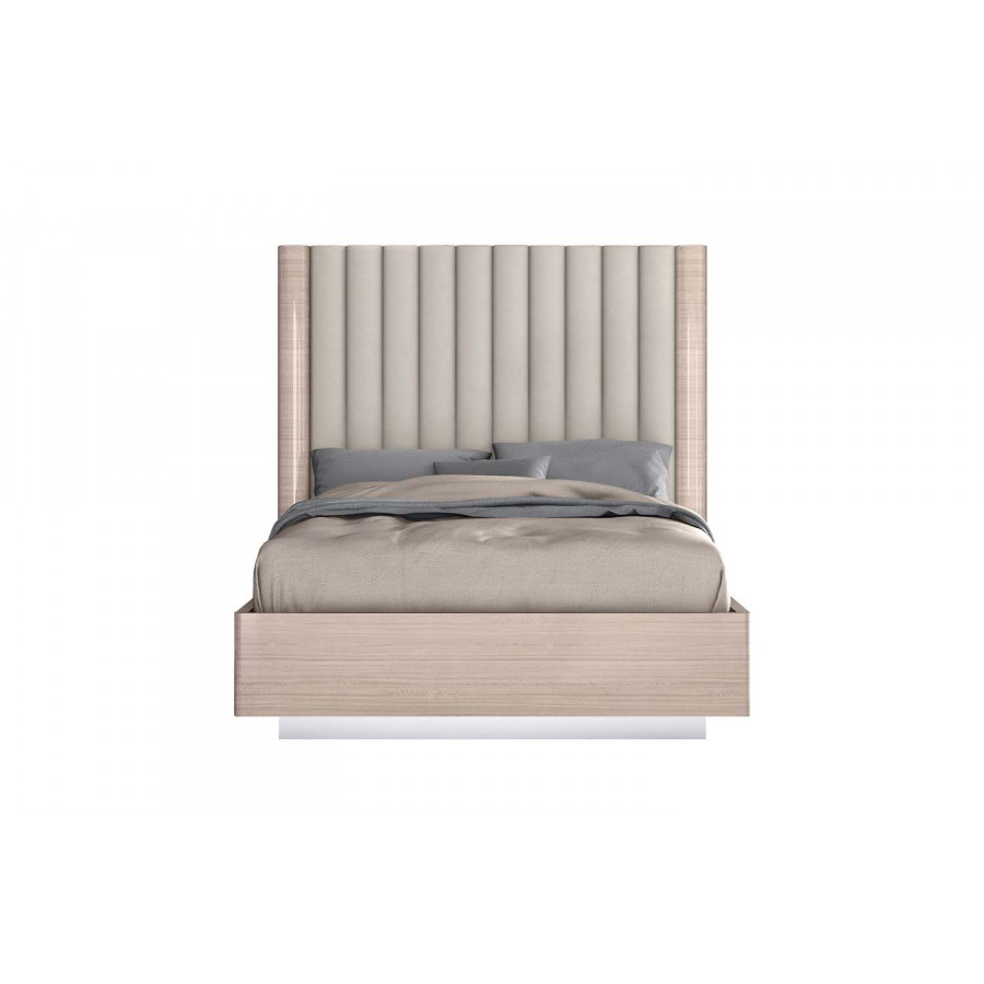 Whiteline Waves Full Size Bed - Beige
