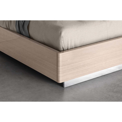 Whiteline Waves Full Size Bed - Beige