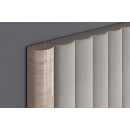 Whiteline Waves Full Size Bed - Beige