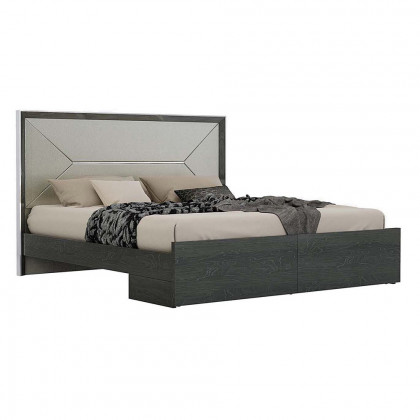 Whiteline Navi King Size Bed - Gray