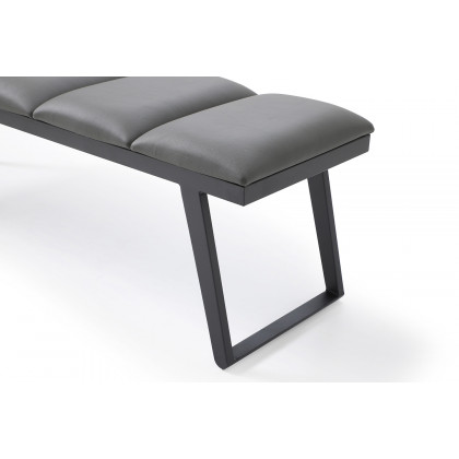 Whiteline Ethan Bench - Dark Gray