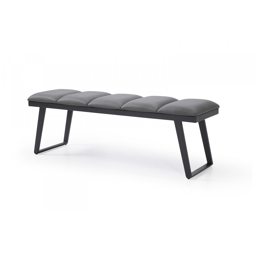 Whiteline Ethan Bench - Dark Gray
