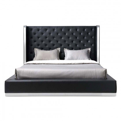 Whiteline Abrazo Queen Size Bed - Black