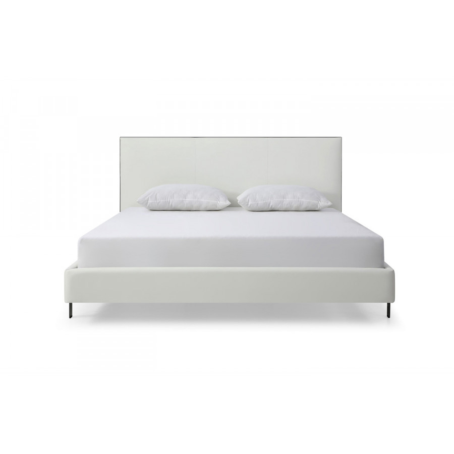 Whiteline Hollywood Queen Size Bed - White