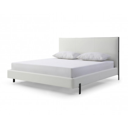 Whiteline Hollywood Queen Size Bed - White