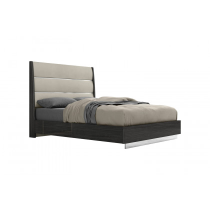 Whiteline Pino Queen Size Bed - Gray