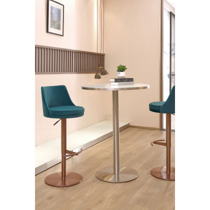 Whiteline Carter Barstool - Blue/Rose/Gold