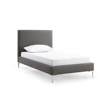 Whiteline Liz Twin Size Bed - Dark Gray