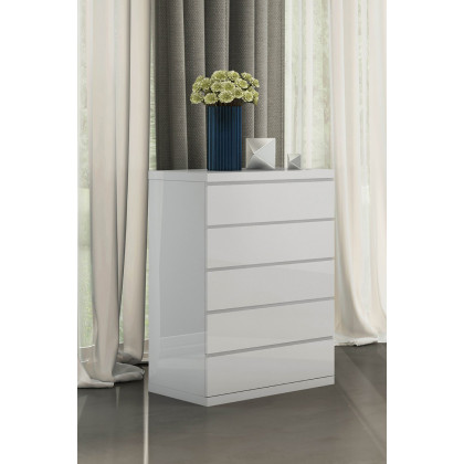 Whiteline - Anna Chest Of Drawers in White