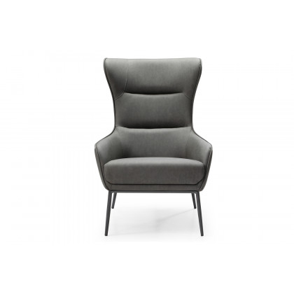Whiteline Wyatt Leisure Chair - Dark Gray