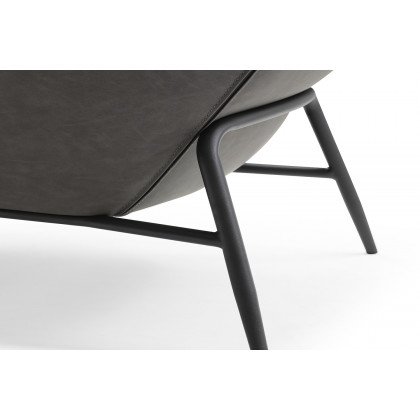 Whiteline Wyatt Leisure Chair - Dark Gray