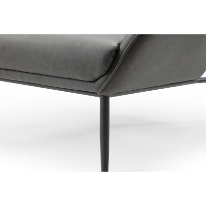 Whiteline Wyatt Leisure Chair - Dark Gray