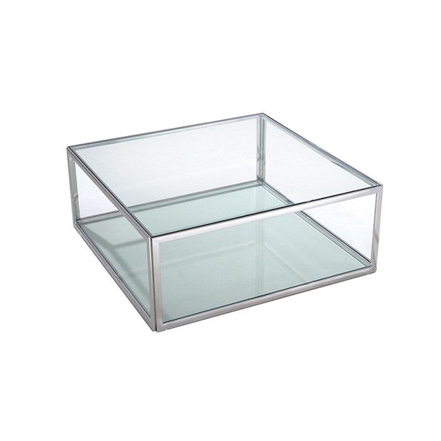 Whiteline - Magnolia Coffee Table in Clear