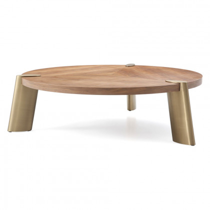 Whiteline Mimeo Coffee Table - Walnut