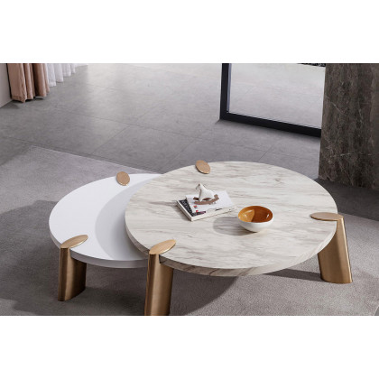 Whiteline Mimeo Coffee Table - White