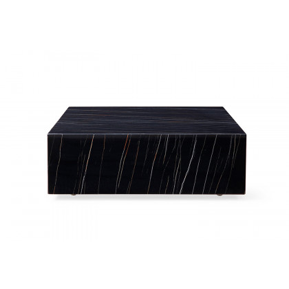 Whiteline Cube Square Coffee Table - Black